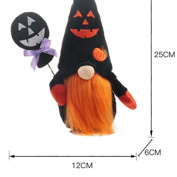 Halloween Faceless Gnome Plush Doll Toy Ornament - Picture 2 of 4